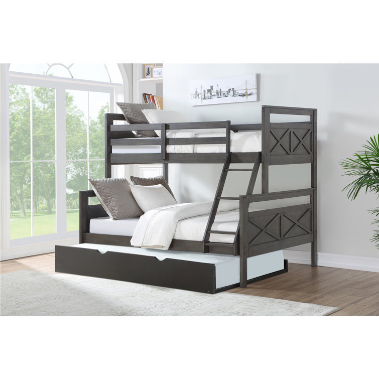 Harriet Bee Collard Twin Over Full Solid Wood Standard Bunk Bed with